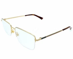GUCCI Square Clear Lens Gold Frame 55-18-145MM Herren Eyewear GG0834O 004 - Bild 1 von 2