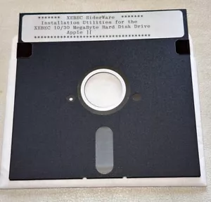 Siderware Utilities For Sider 10/30 Megabyte HDD DOS 3.3 Apple II 5.25” Floppy - Picture 1 of 3