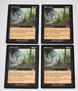4X SUBVERSION Black Rare URZA'S LEGACY Enchantment MAGIC GATHERING CARD - Picture 1 of 4