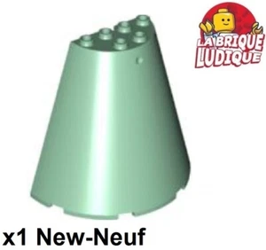 Lego 1x Cone 8x4x6 half toit roof cockpit vert pale sable/sand green 47543 NEUF - Picture 1 of 1