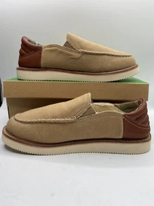 Sanuk Men's khaki Cozy Vibe Low SM Collapsible Heel Slippers NIB - Picture 1 of 5