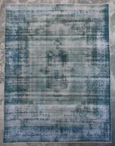 Alfombra vintage turca Kayseri de 9'0"" x 12'3"" ft, alfombra de lana anudada a mano - Imagen 1 de 3