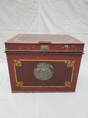 Antigua (1849) Caja Inglés "Milner's Portátil Resistente al Fuego Patente 212" Foto 1 de 4