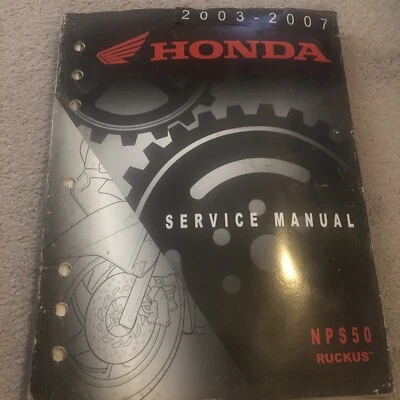 Honda 2003 2004 2005 2006 2007 NPS50 Ruckus manual de servicio de fábrica M65 Foto 1 de 4
