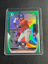 2023 Bowman Chrome 1st Prospect Camilo Diaz BCP-186 Green Refractor /99 Astros