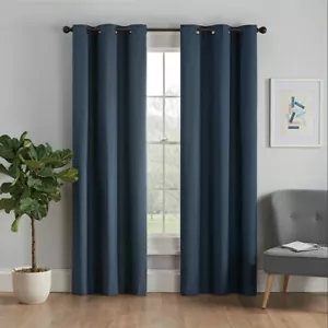 NEW Eclipse Blackout One Grommet Panel Curtain NAVY 42" x 63" - Picture 1 of 5