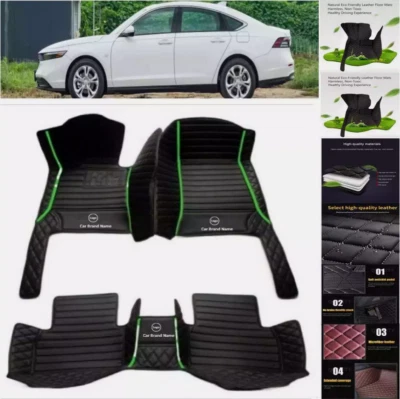 Fit Buick Verano Park Avenue Car Floor Mats All Weather Luxury Custom PU Leather - Image 1 of 4