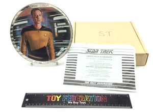 ERNST Star Trek The Next Generation Lt. Cdr DATA #1080 Collectors Plate - Picture 1 of 5