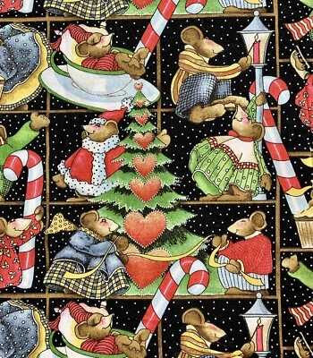 De Colección Celebra Tus Calcetines Fuera Beth Yarbrough Daisy Kingdom Tela Navidad POR Y Foto 1 de 4