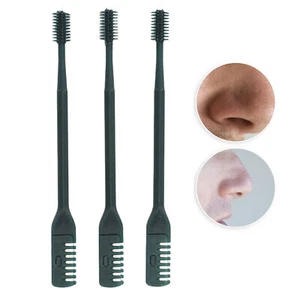 3pcs Nose Hair Cutter Dual Head Nostril Cleaning Safe Protected Tool - Picture 1 of 22