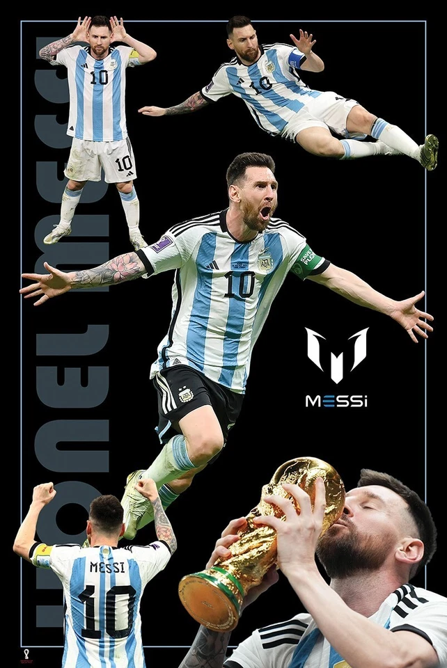 LIONEL MESSI 24X36 POSTER SOCCER FUTBOL FIFA WORLD CUP ARGENTINA SPORT BARCELONA