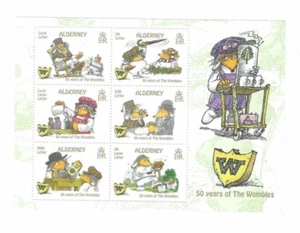 Alderney-Wombles mnh min sheet 2018 cartoons - Picture 1 of 1