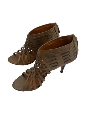 GIVENCHY Botín Cuero Trenzado Jaula Marrón 40 Foto 1 de 4