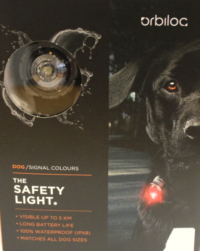 Orbiloc Dog Dual LED Licht,Sicherheit Leuchthalsband Hund Pink - 4.5 13115 S8