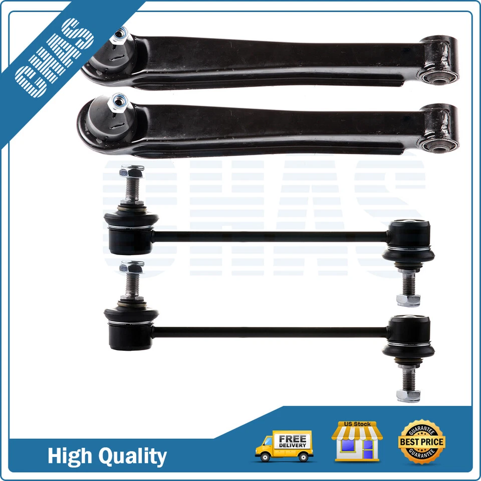 Brazo de control y rótula barra estabilizadora enlace final para Hyundai Sonata 1999-2005 4 piezas Foto 1 de 1