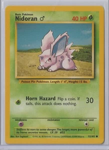 Pokémon 1999 Base Set NIDORAN 55/102 MINT Never Played RARE #3 - Picture 1 of 1
