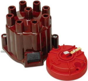 MSD DISTRIBUTOR CAP & ROTOR KIT,RED FINISH,COMPATIBLE W/ MSD GM V8 DISTRIBUTORS - Picture 1 of 1