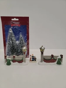 Kopfsteinpflaster Ecken Winterdorf 5 Stück Miniaturen - Bäume, Zäune und Karolinger - Bild 1 von 12