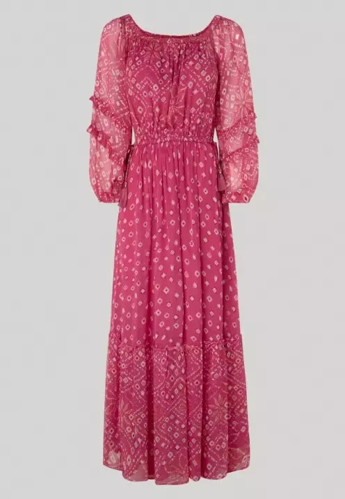 Pepe Jeans MARLENE Pink Gr. M Damen Maxikleid langes Kleid UVP: 99,90€ (S/2816) - Bild 1 von 4