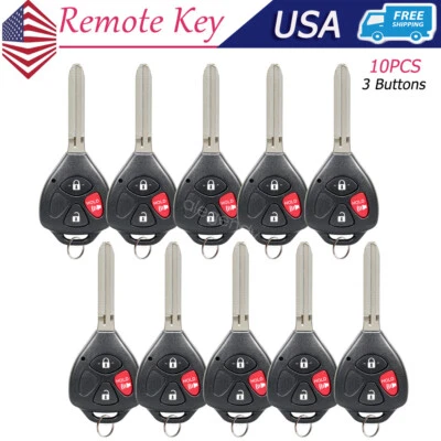 10 Para 2008-2010 Scion xB Toyota RAV 4 Entradas Mando a Distancia Llavero HYQ12BBY ID67 Chip Foto 1 de 4