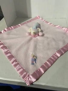 Blankets & Beyond Mouse Lovey Security Blanket Pink Blue Sleep Cap Bow Stars - Picture 1 of 5