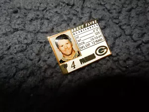 RARE Brett Favre pin 2002 nfl players inc (NFLP) EXC! 1.25" x 1" - Picture 1 of 7