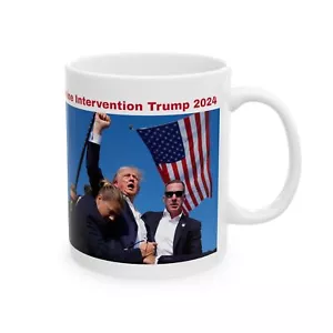 TAZA DE CAFÉ TRUMP 2024 intento de asesinato - "intervención divina" - envío y devolución gratuitos - Imagen 1 de 9
