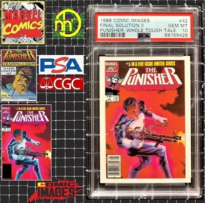 Marvel Comic Images Punisher 1988 - #42 Final Solution II PSA 10 gemas como nuevo ¡Pop 1! Foto 1 de 4