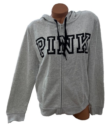 UNDERCOVER Felpa con cappuccio Victoria's Secret ROSA full zip logo taglia XL