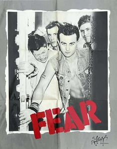 FEAR 1982 Slash Records WERBEPLAKAT für "The Record" PUNK - Bild 1 von 2
