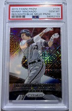 Manny Machado 2015 Panini Prizm Red White Blue Mojo Prizm 106 PSA 10