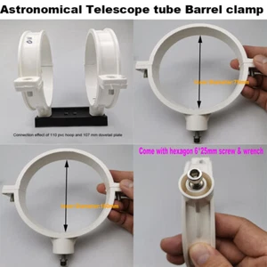 75-250mm ID Astronomical Telescope tube Barrel clamp Outer Diameter PVC 1Pair - Picture 1 of 15