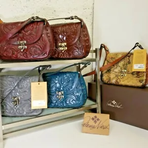 PATRICIA NASH small purse 9"x9"x4" Lucia Tooled Leather Crossbody Bag NEW $199 - Picture 1 of 19
