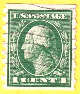 jis36 US STAMP SC# 412 1c 1912 USED 346 - Picture 1 of 2