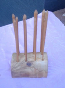 crochet hook set with hand made stand - Picture 1 of 6