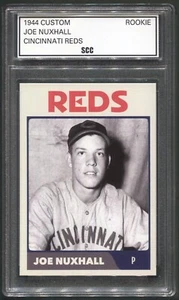 Custom 1944 Joe Nuxhall Cincinnati Reds Pre Rookie Year Baseball Card - Picture 1 of 2