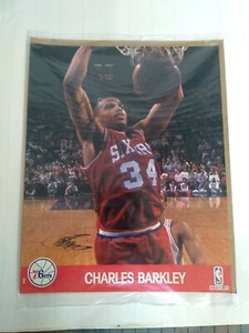 1990 Charles Barkley 76ers Basketball 8x10" Portrait - Bild 1 von 4