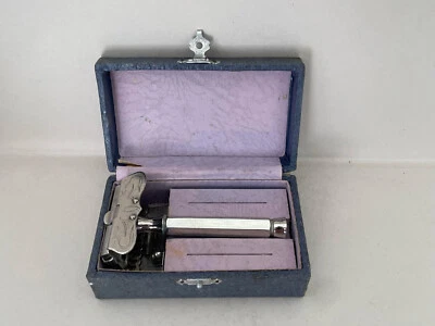 ACCESSOIRE DE RASAGE VINTAGE RASOIR DE SURETÉ ACIER FORGÉ - Photo 1/4