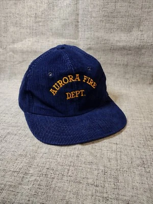 De colección Aurora Colorado Departamento de Bomberos Snapback Sombrero Pana Azul ¡Raro! Foto 1 de 4