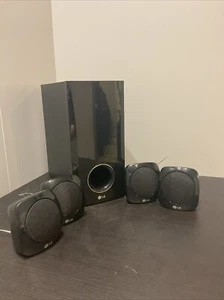 LG Subwoofer For Home Entertainment System - Wired SH35SD-W With 4 SH35SD-S - Picture 1 of 11
