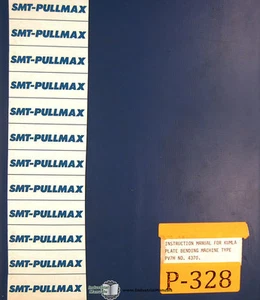 Pullmax PV-7H, Kumla 4370 Plate Bending, Instruct Electrical & Parts Manual 1992 - Picture 1 of 2