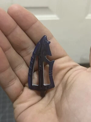 Vtg Transformers Car Robots Gelshark RIGHT FIN Mega Class blue white part - Image 1 of 2