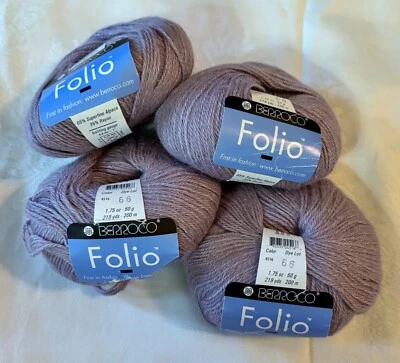 Berroco Folio Yarn 4 Skeins #4516 Tea Rose - Image 1 of 2
