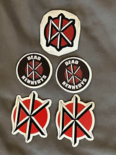 Lot of 5 DEAD KENNEDYS 1 3/4" to 2" Band Logo Stickers FAST! FREE SHIP! BIAFRA