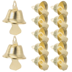 100 Pcs Bell Decoration Weihnachtsdeko Glocke Gold Glocken Schmuck - Picture 1 of 12