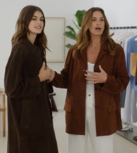 ZARA BNWT 2025. BROWN SUEDE LEATHER BLAZER JACKET CINDY KAIA. 1966/042/700 - Picture 1 of 9