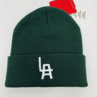 American Needle Los Angeles LA Gorro Verde Tobogán Invierno Sombrero Gorra Puños NUEVO Foto 1 de 4