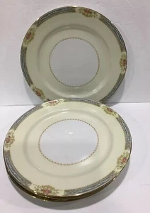 "Juego de 5 platos de cena vintage ROSA CHINA ocupado Japón 10"" crema floral rosa" - Imagen 1 de 7