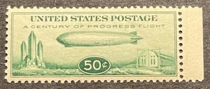 Scott C18 MNH 50 centavos Century of Progress Baby Zeppelin 1933 - Imagen 1 de 3