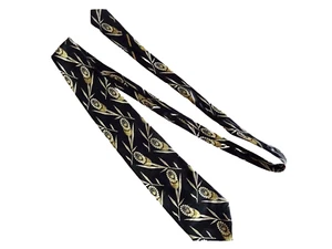 mENS TIE VINTAGE ERREUNO 100% SILK HAND MADE ITALY MCM FLORAL PATTERN neocurio  - Picture 1 of 7